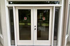 Double door with sidelights